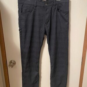 34 Heritage Courage Straight Leg Pants Grey Elite Check SZ 36X34 (SEE MEASURES)